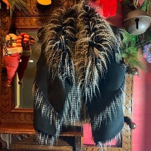 MAY LOGAN NORDSTROM Reversible Faux Fur Suede Vest